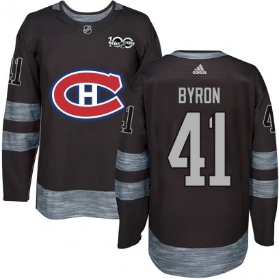 Men's Authentic Montreal Canadiens Paul Byron 1917-2017 100th Anniversary Jersey - Black