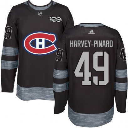 Men's Authentic Montreal Canadiens Rafael Harvey-Pinard 1917-2017 100th Anniversary Jersey - Black