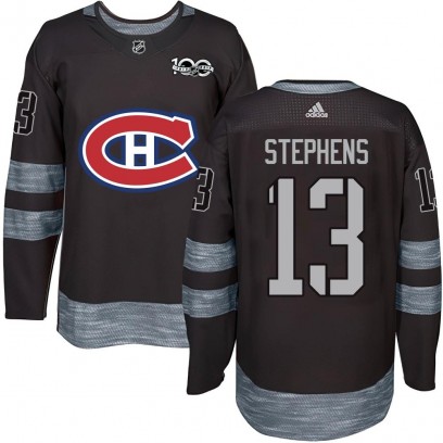 Men's Authentic Montreal Canadiens Mitchell Stephens 1917-2017 100th Anniversary Jersey - Black