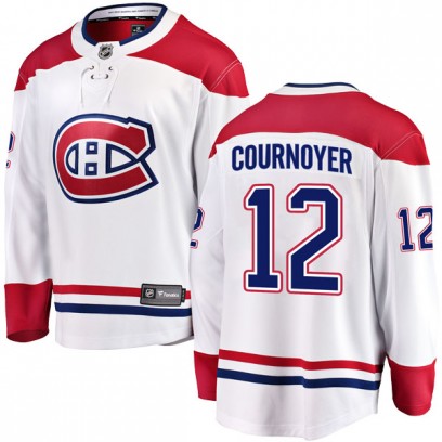 Men's Breakaway Montreal Canadiens Yvan Cournoyer Fanatics Branded Away Jersey - White