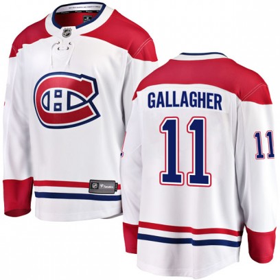 Men's Breakaway Montreal Canadiens Brendan Gallagher Fanatics Branded Away Jersey - White