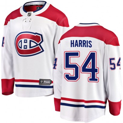 Men's Breakaway Montreal Canadiens Jordan Harris Fanatics Branded Away Jersey - White