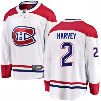 Men's Breakaway Montreal Canadiens Doug Harvey Fanatics Branded Away Jersey - White