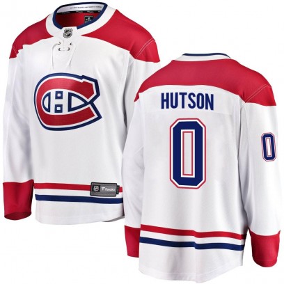 Men's Breakaway Montreal Canadiens Lane Hutson Fanatics Branded Away Jersey - White