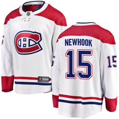Men's Breakaway Montreal Canadiens Alex Newhook Fanatics Branded Away Jersey - White