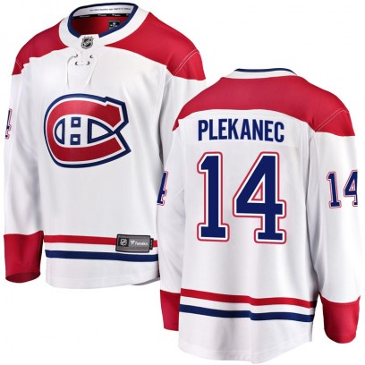 Men's Breakaway Montreal Canadiens Tomas Plekanec Fanatics Branded Away Jersey - White