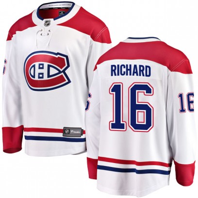 Men's Breakaway Montreal Canadiens Henri Richard Fanatics Branded Away Jersey - White