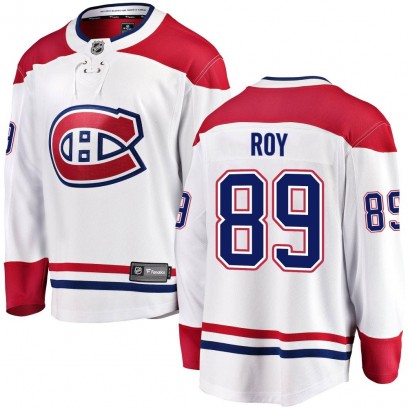 Men's Breakaway Montreal Canadiens Joshua Roy Fanatics Branded Away Jersey - White