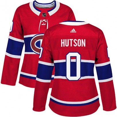 Women's Authentic Montreal Canadiens Lane Hutson Adidas Home Jersey - Red