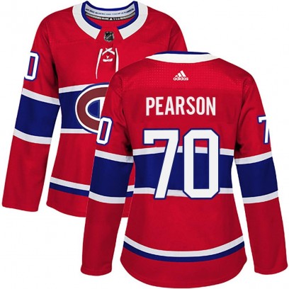 Women's Authentic Montreal Canadiens Tanner Pearson Adidas Home Jersey - Red