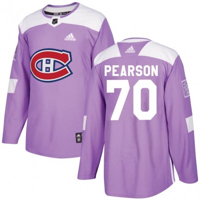 Youth Authentic Montreal Canadiens Tanner Pearson Adidas Fights Cancer Practice Jersey - Purple
