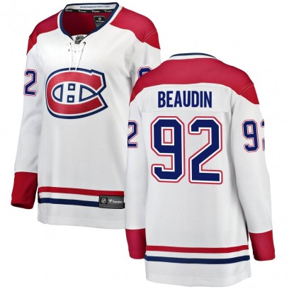 Women's Breakaway Montreal Canadiens Nicolas Beaudin Fanatics Branded Away Jersey - White