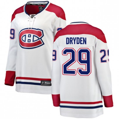 Women's Breakaway Montreal Canadiens Ken Dryden Fanatics Branded Away Jersey - White
