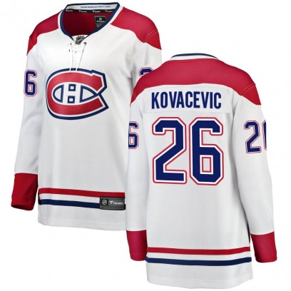 Women's Breakaway Montreal Canadiens Johnathan Kovacevic Fanatics Branded Away Jersey - White