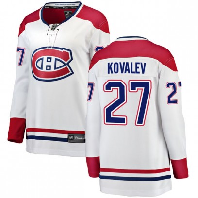 Women's Breakaway Montreal Canadiens Alexei Kovalev Fanatics Branded Away Jersey - White