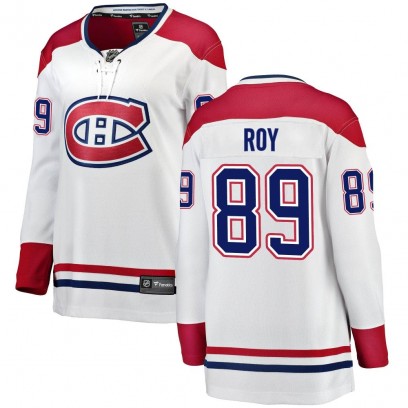 Women's Breakaway Montreal Canadiens Joshua Roy Fanatics Branded Away Jersey - White
