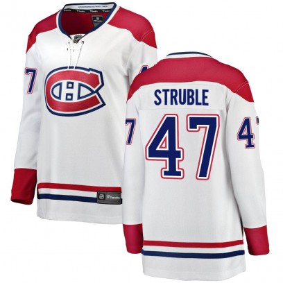 Women's Breakaway Montreal Canadiens Jayden Struble Fanatics Branded Away Jersey - White