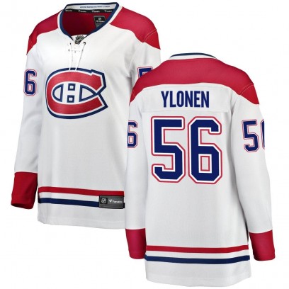 Women's Breakaway Montreal Canadiens Jesse Ylonen Fanatics Branded Away Jersey - White