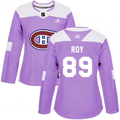 Women's Authentic Montreal Canadiens Joshua Roy Adidas Fights Cancer Practice Jersey - Purple