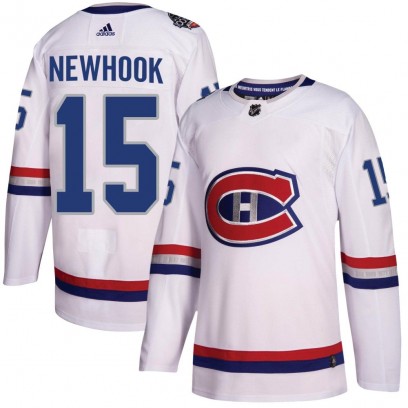 Men's Authentic Montreal Canadiens Alex Newhook Adidas 2017 100 Classic Jersey - White