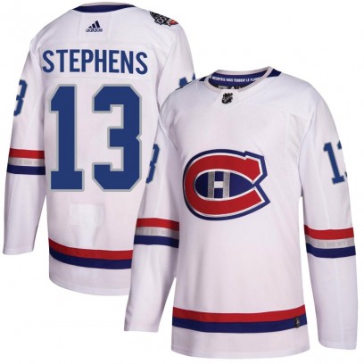 Men's Authentic Montreal Canadiens Mitchell Stephens Adidas 2017 100 Classic Jersey - White