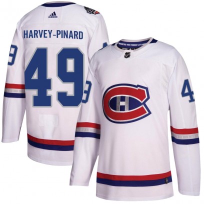 Youth Authentic Montreal Canadiens Rafael Harvey-Pinard Adidas 2017 100 Classic Jersey - White