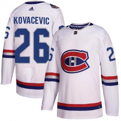 Youth Authentic Montreal Canadiens Johnathan Kovacevic Adidas 2017 100 Classic Jersey - White
