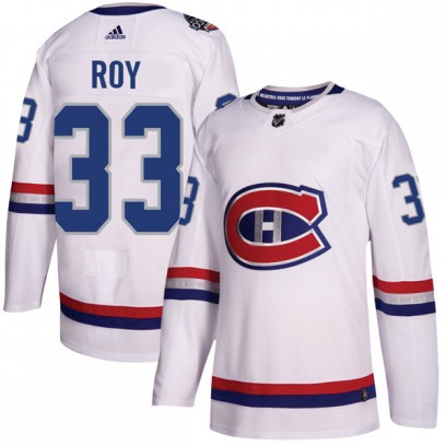 Youth Authentic Montreal Canadiens Patrick Roy Adidas 2017 100 Classic Jersey - White