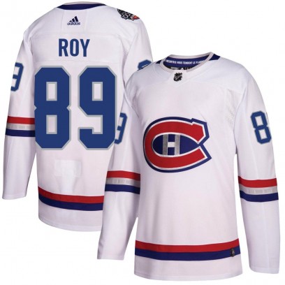 Youth Authentic Montreal Canadiens Joshua Roy Adidas 2017 100 Classic Jersey - White