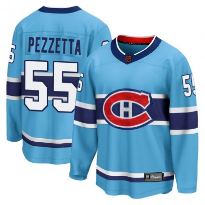 Men's Breakaway Montreal Canadiens Michael Pezzetta Fanatics Branded Special Edition 2.0 Jersey - Light Blue
