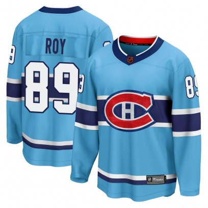 Men's Breakaway Montreal Canadiens Joshua Roy Fanatics Branded Special Edition 2.0 Jersey - Light Blue