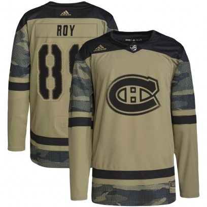 Men's Authentic Montreal Canadiens Joshua Roy Adidas Military Appreciation Practice Jersey - Camo