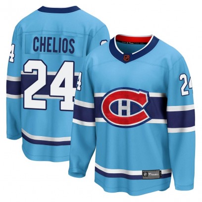 Youth Breakaway Montreal Canadiens Chris Chelios Fanatics Branded Special Edition 2.0 Jersey - Light Blue