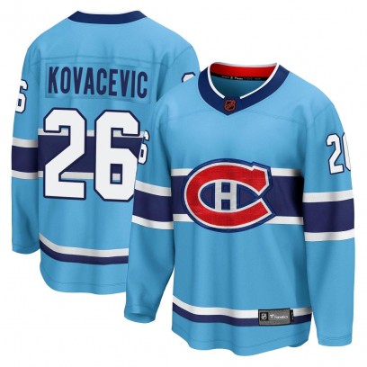 Youth Breakaway Montreal Canadiens Johnathan Kovacevic Fanatics Branded Special Edition 2.0 Jersey - Light Blue