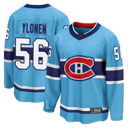 Youth Breakaway Montreal Canadiens Jesse Ylonen Fanatics Branded Special Edition 2.0 Jersey - Light Blue