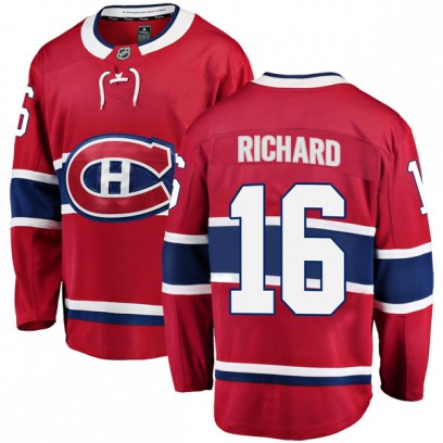 Men's Breakaway Montreal Canadiens Henri Richard Fanatics Branded Home Jersey - Red