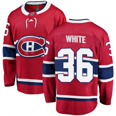 Men's Breakaway Montreal Canadiens Colin White Fanatics Branded Red Home Jersey - White