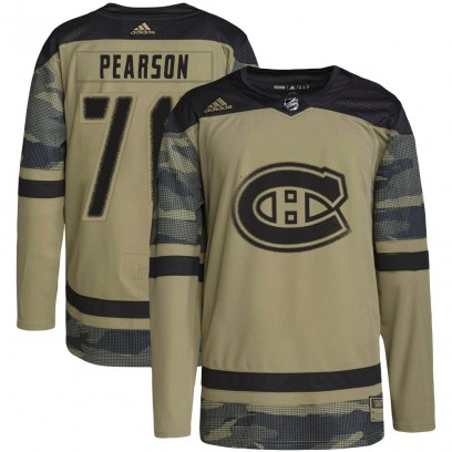 Youth Authentic Montreal Canadiens Tanner Pearson Adidas Military Appreciation Practice Jersey - Camo