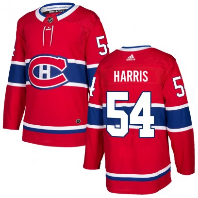 Men's Authentic Montreal Canadiens Jordan Harris Adidas Home Jersey - Red