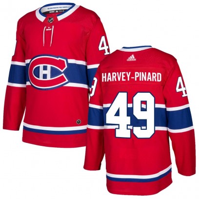 Men's Authentic Montreal Canadiens Rafael Harvey-Pinard Adidas Home Jersey - Red