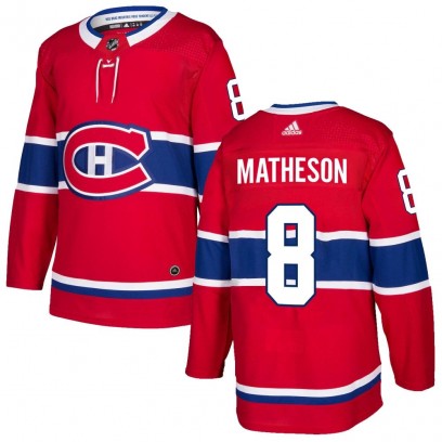 Men's Authentic Montreal Canadiens Mike Matheson Adidas Home Jersey - Red
