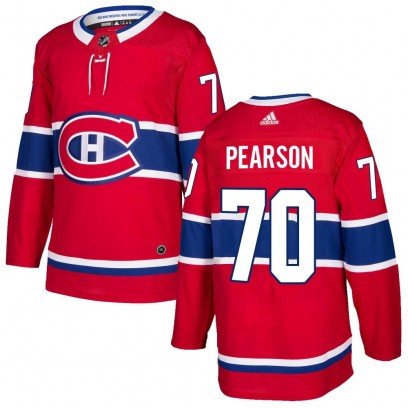 Men's Authentic Montreal Canadiens Tanner Pearson Adidas Home Jersey - Red