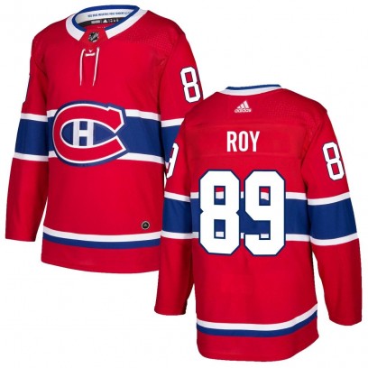 Men's Authentic Montreal Canadiens Joshua Roy Adidas Home Jersey - Red