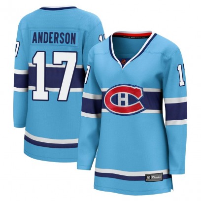 Women's Breakaway Montreal Canadiens Josh Anderson Fanatics Branded Special Edition 2.0 Jersey - Light Blue