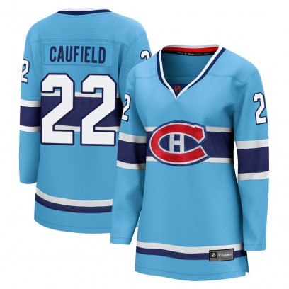 Women's Breakaway Montreal Canadiens Cole Caufield Fanatics Branded Special Edition 2.0 Jersey - Light Blue