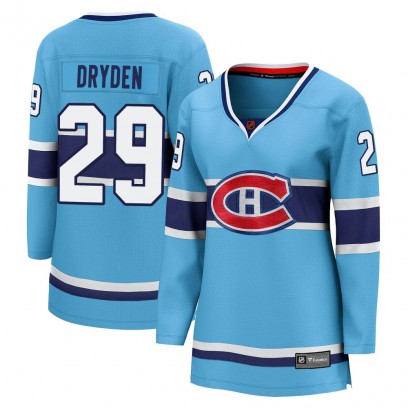 Women's Breakaway Montreal Canadiens Ken Dryden Fanatics Branded Special Edition 2.0 Jersey - Light Blue