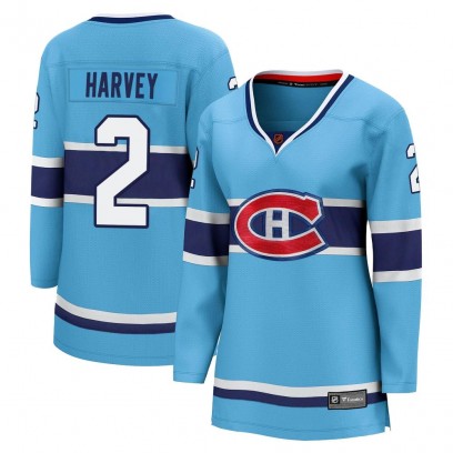 Women's Breakaway Montreal Canadiens Doug Harvey Fanatics Branded Special Edition 2.0 Jersey - Light Blue