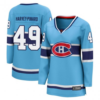 Women's Breakaway Montreal Canadiens Rafael Harvey-Pinard Fanatics Branded Special Edition 2.0 Jersey - Light Blue