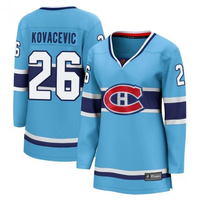 Women's Breakaway Montreal Canadiens Johnathan Kovacevic Fanatics Branded Special Edition 2.0 Jersey - Light Blue