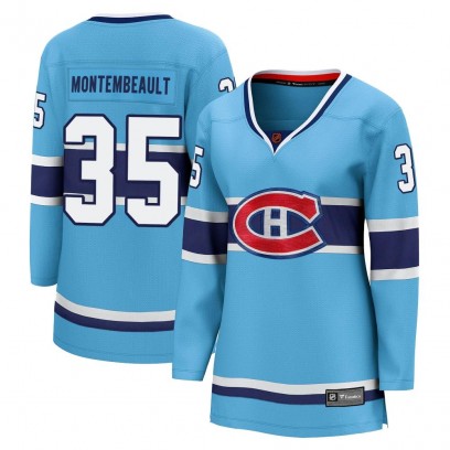 Women's Breakaway Montreal Canadiens Sam Montembeault Fanatics Branded Special Edition 2.0 Jersey - Light Blue